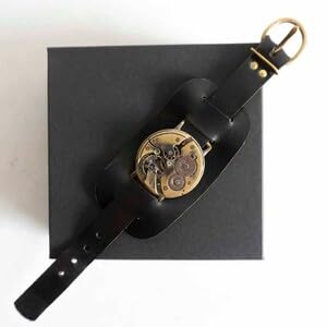 Amazon.co.jp: munoz vrandecicMACHINE BRACELET腕時計 レザー